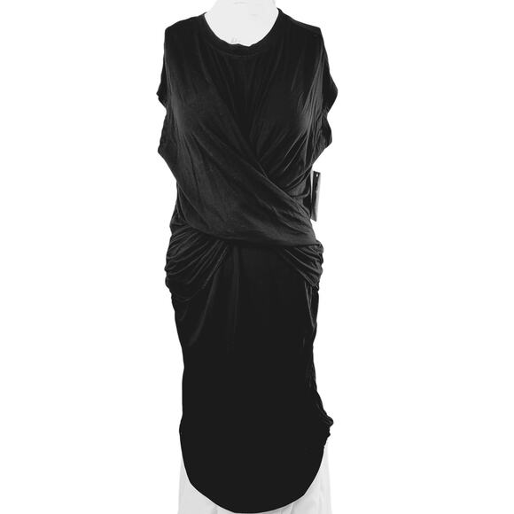 NEW Cosmic Blue Love Medium Dress Women ruched stretch sheath wrap - Picture 1 of 10